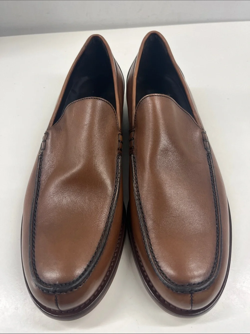 NEW Too Boot New York Men's Brown Leather Penny Loafers Size 11